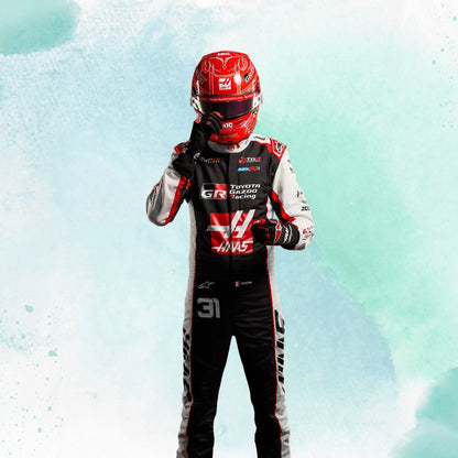 New 2026 Esteban Ocon Formula One Haas F1 Team Replica Racing Suit