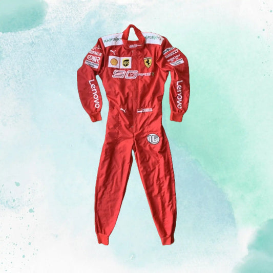 Charles Leclerc 2019 Scuderia Ferrari 90 Years F1 Team Embroidery Replica Race Suit