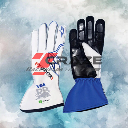2026 Racing Bulls F1 Team Gloves / New Racing Bulls Visa Cash App RB Replica Racing Gloves
