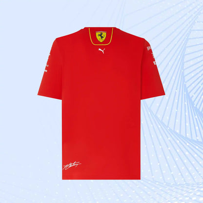 2024 Charles Leclerc Scuderia Ferrari Team Replica T-shirt