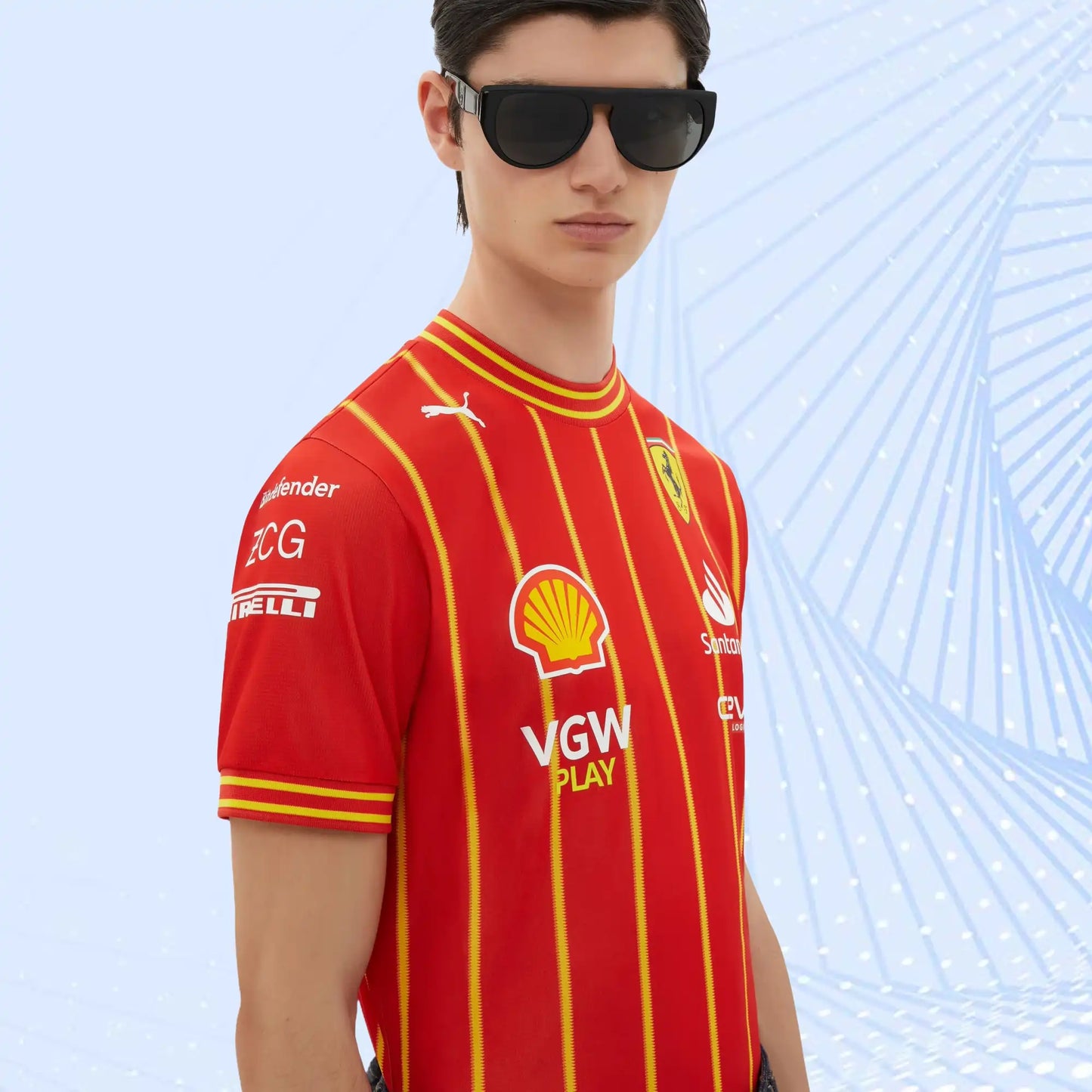 Leclerc Puma Football Shirt for Scuderia Ferrari - Austrian Special Edition