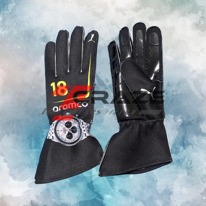 Aston Martin F1 2026 Gloves / New Aston Martin Formula One Replica Racing Gloves