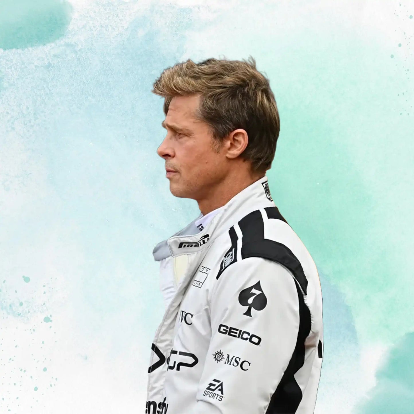 2025 Brad Pitt Formula One The Movie APX GP F1 The Movie Replica Racing Suit