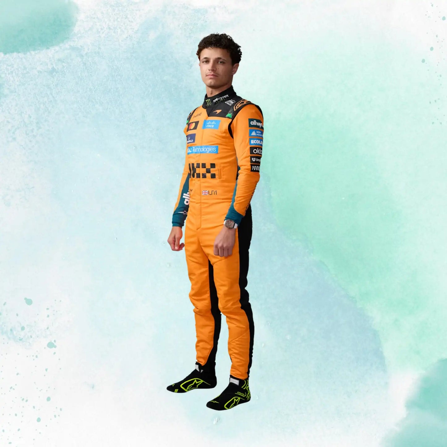 New 2026 Lando Norris Formula One McLaren F1 Team Replica Racing Suit