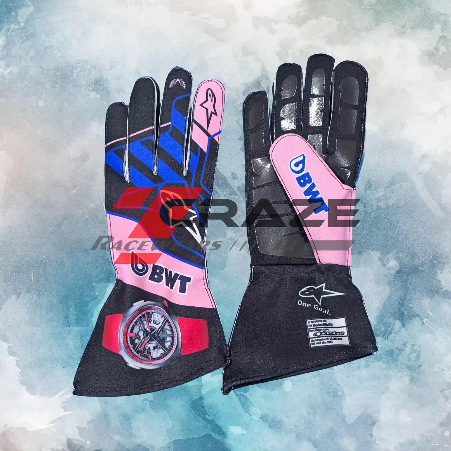 2026 BWT Alpine F1 Team Gloves / New BWT Alpine F1 Gloves Replica Racing Gloves