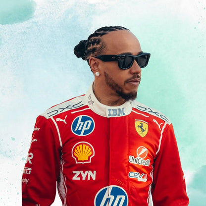 New 2026 Lewis Hamilton F1 Scuderia Ferrari HP Formula One Team Replica Racing Suit