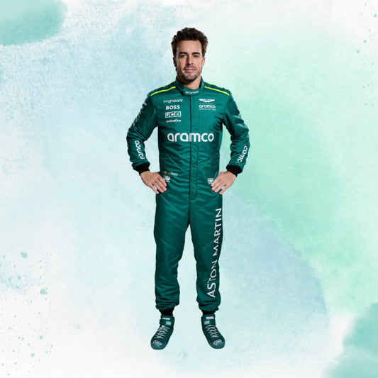 New 2024 Fernando Alonso Aston Martin F1 Team Replica Racing Suit