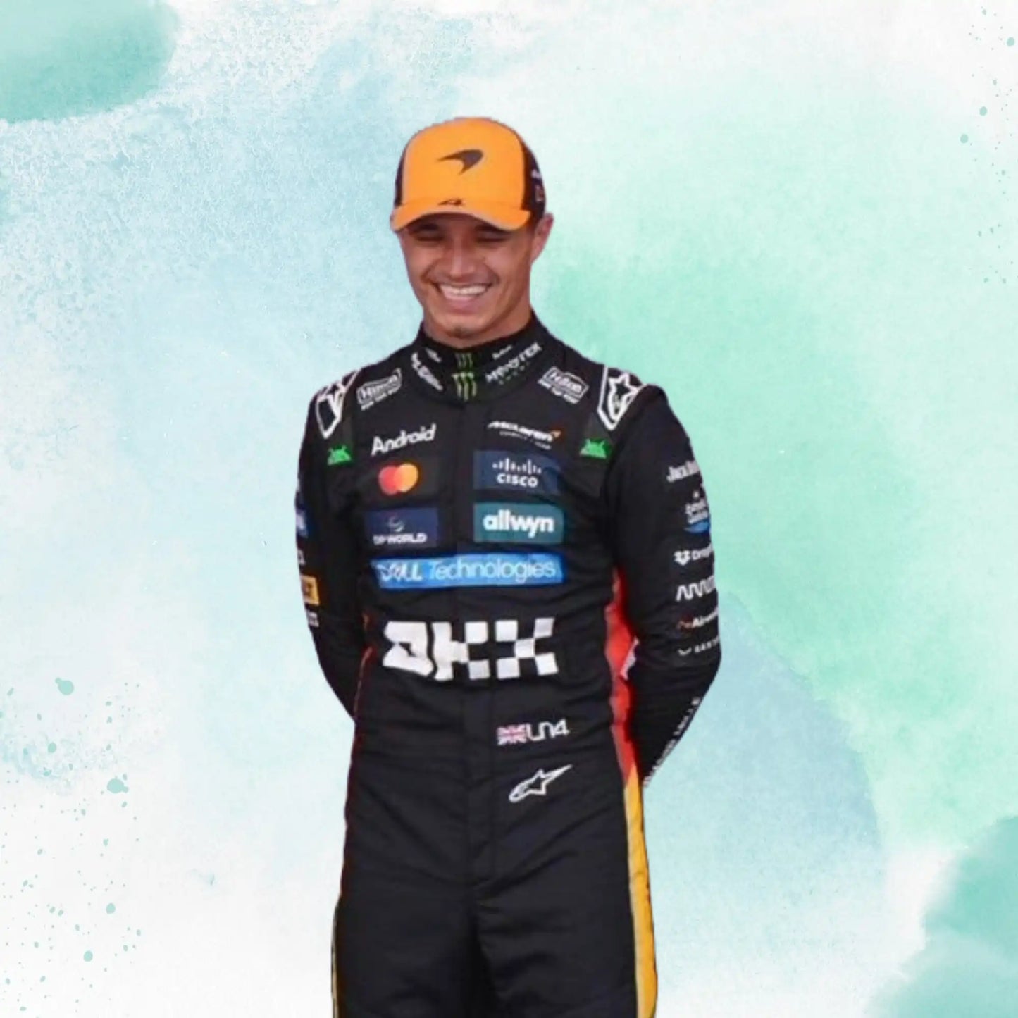 2025 New Lando Norris & Oscar Piastri British Grand Prix McLaren F1 Team Replica Racing Suit