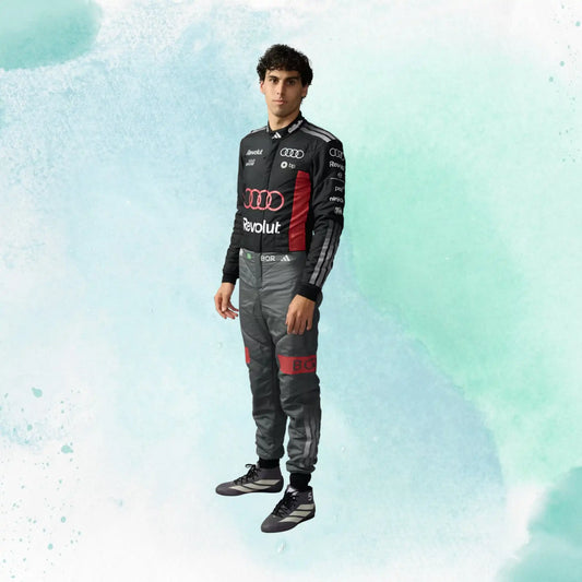 New 2026 Nico Hulkenberg & Gabriel Bortoleto Formula One Audi Revolut F1 Team Replica Racing Suit