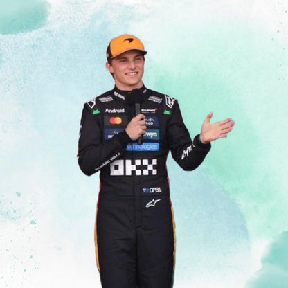 2025 New Lando Norris & Oscar Piastri British Grand Prix McLaren F1 Team Replica Racing Suit
