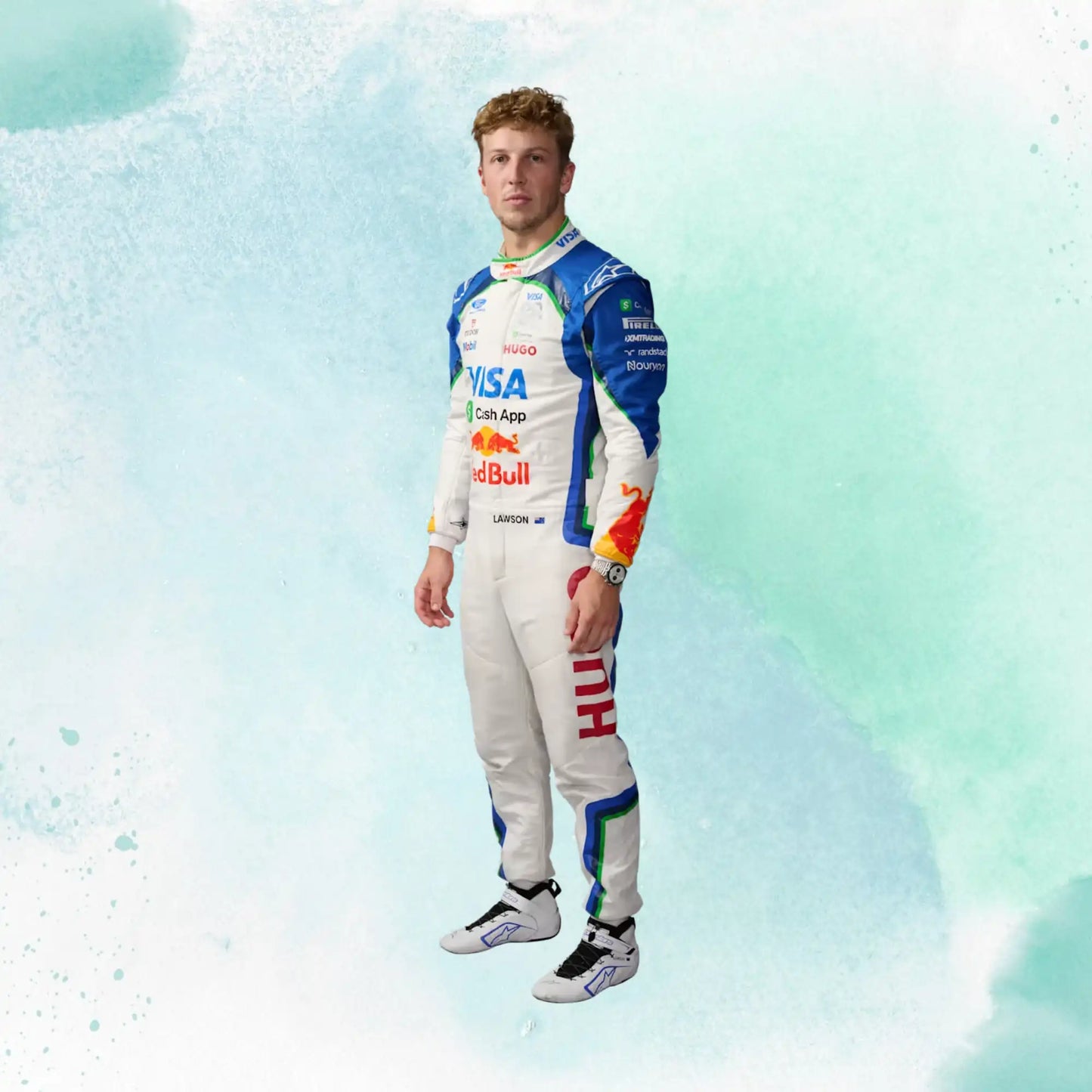 New 2026 Liam Lawson Racing Bulls Formula One Team Visa Cash App RB F1 Replica Racing Suit