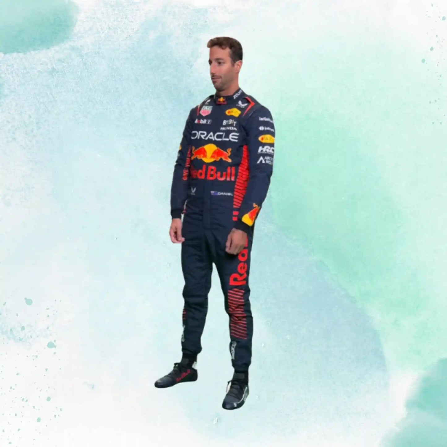 New 2023 Daniel Ricciardo Red Bull F1 Team Replica Racing Suit