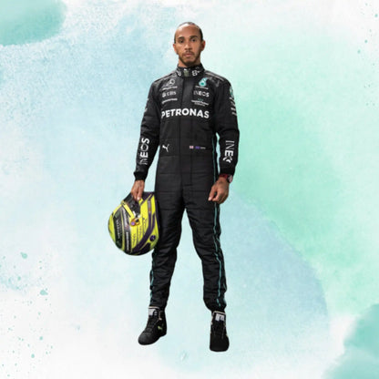 2022 Lewis Hamilton Replica Mercedes-AMG Petronas F1 Team Replica Race Suit