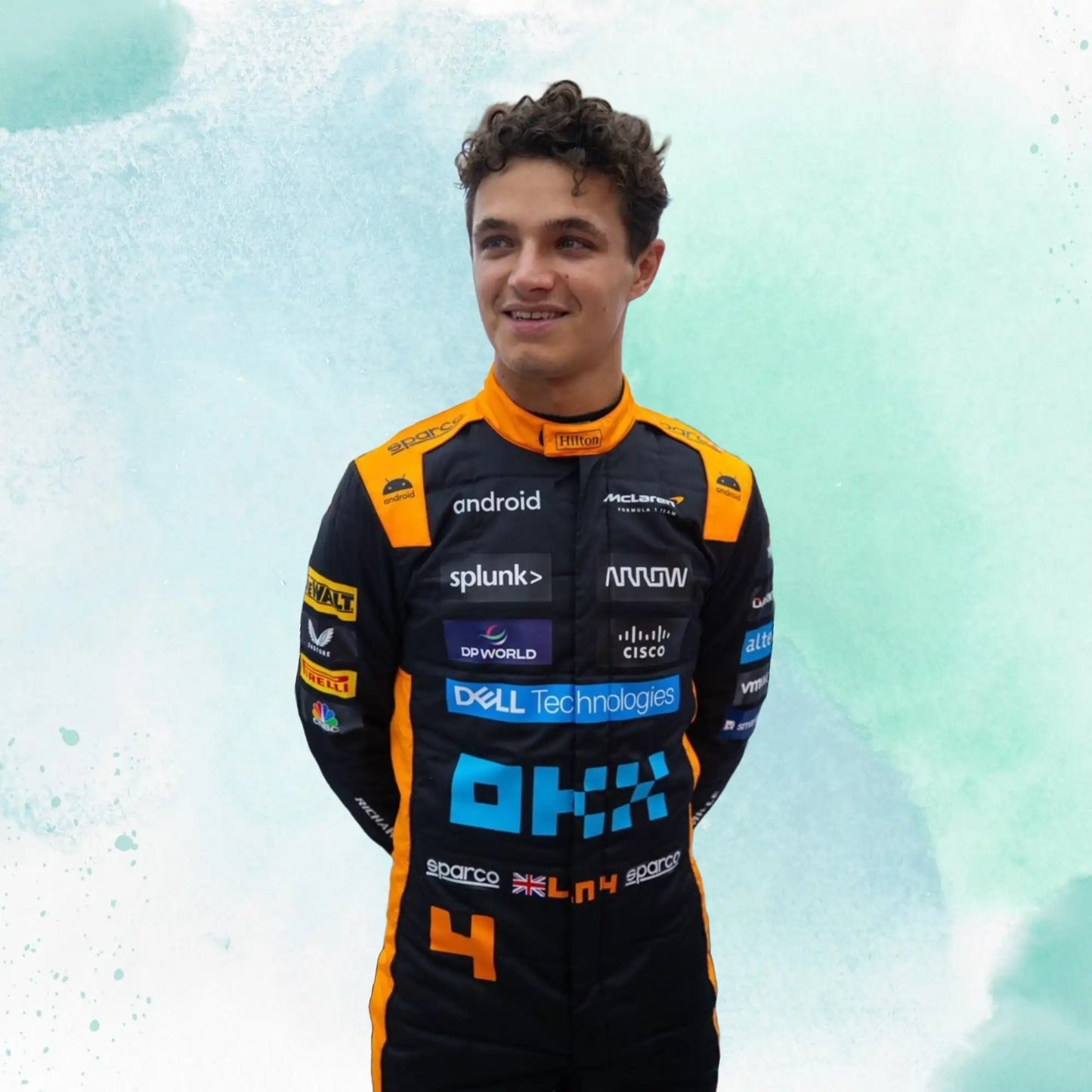 Norris's & Paistri Mclaren 2023 New Race Suit in Singapore GP