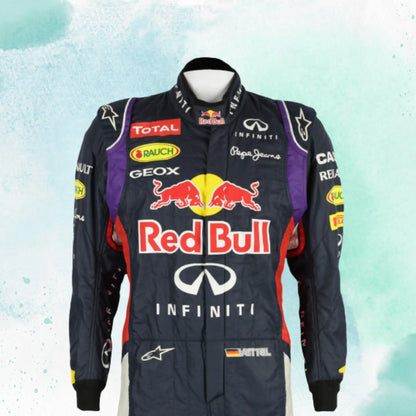 2014 Sebastian Vettel Race Red Bull Racing Formula 1 Suit Replica