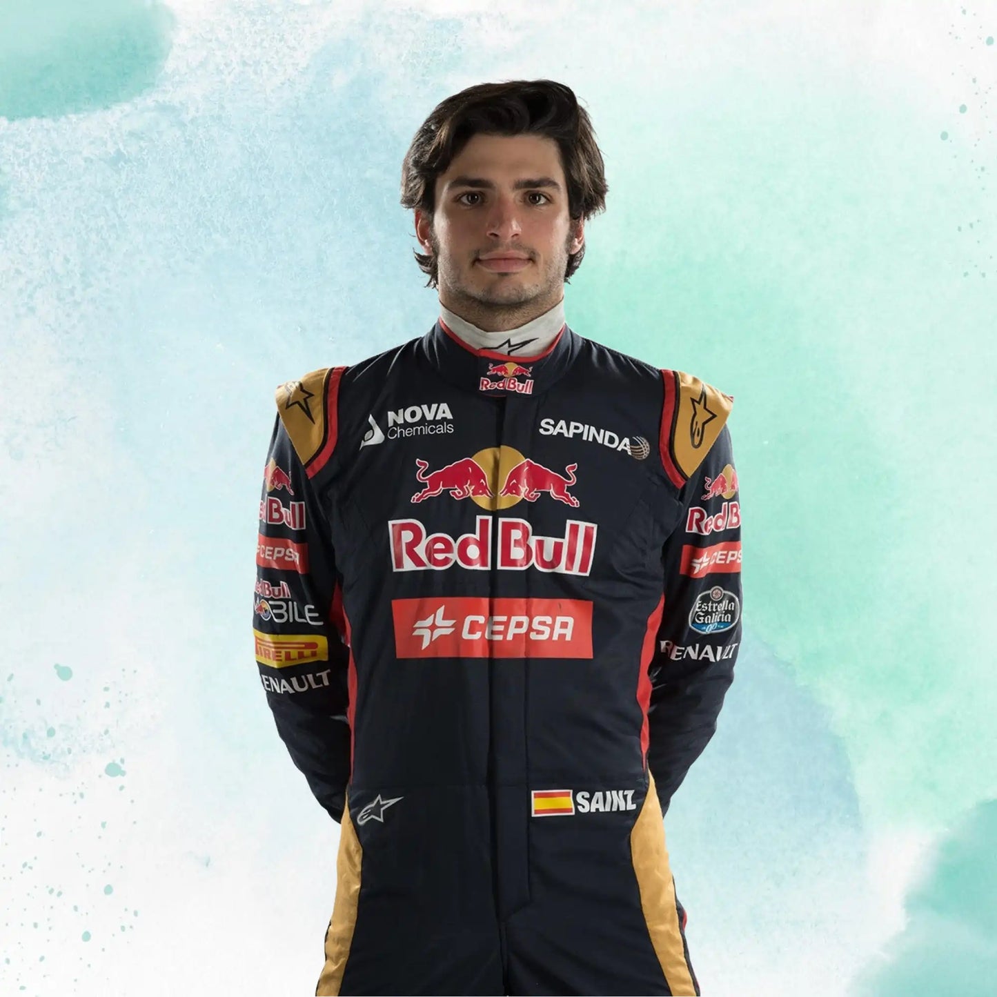 2015 Carlos Sainz Jr Red Bull Team Formula 1 Replica Racing Suit