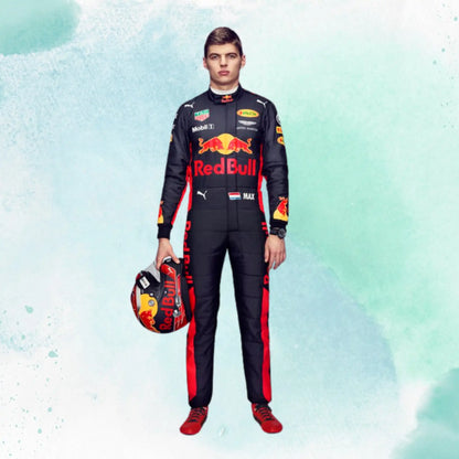 Max Verstappen 2017 F1 Race Red Bull Suit