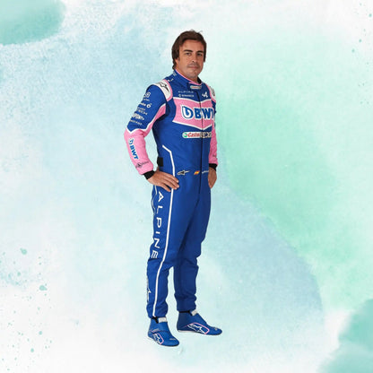 Fernando Alonso 2022 BWT Replica Racing Suit F1 Team Alpine