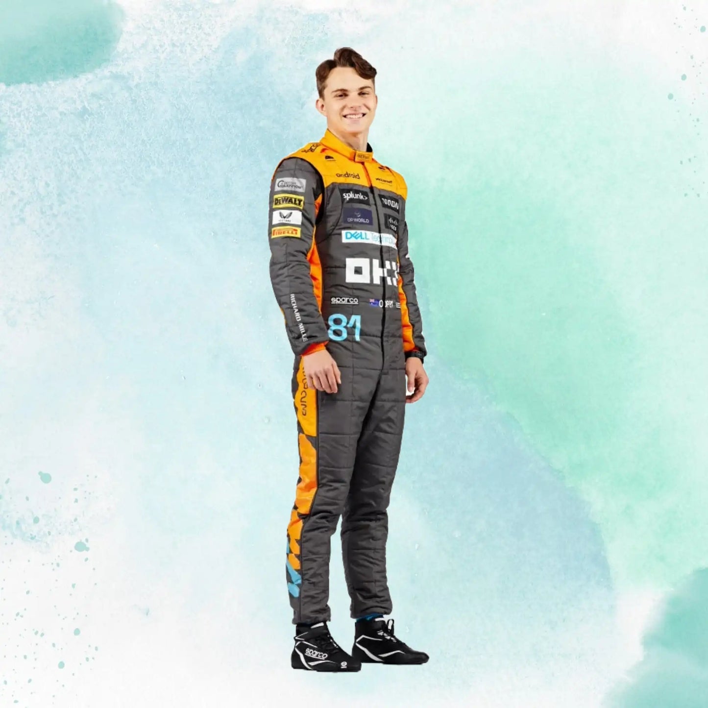 New 2023 Oscar Piastri Replica Race Suit F1 Team McLaren