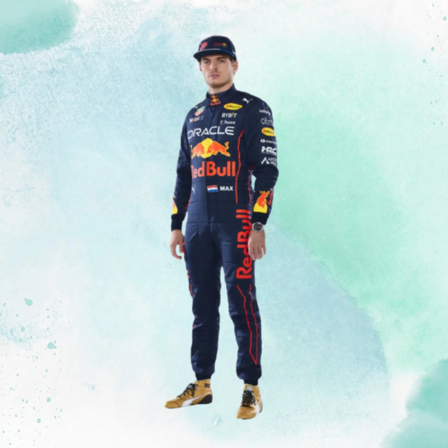 New 2022 Max Verstappen F1 Race Suit Honda Redbull Replica