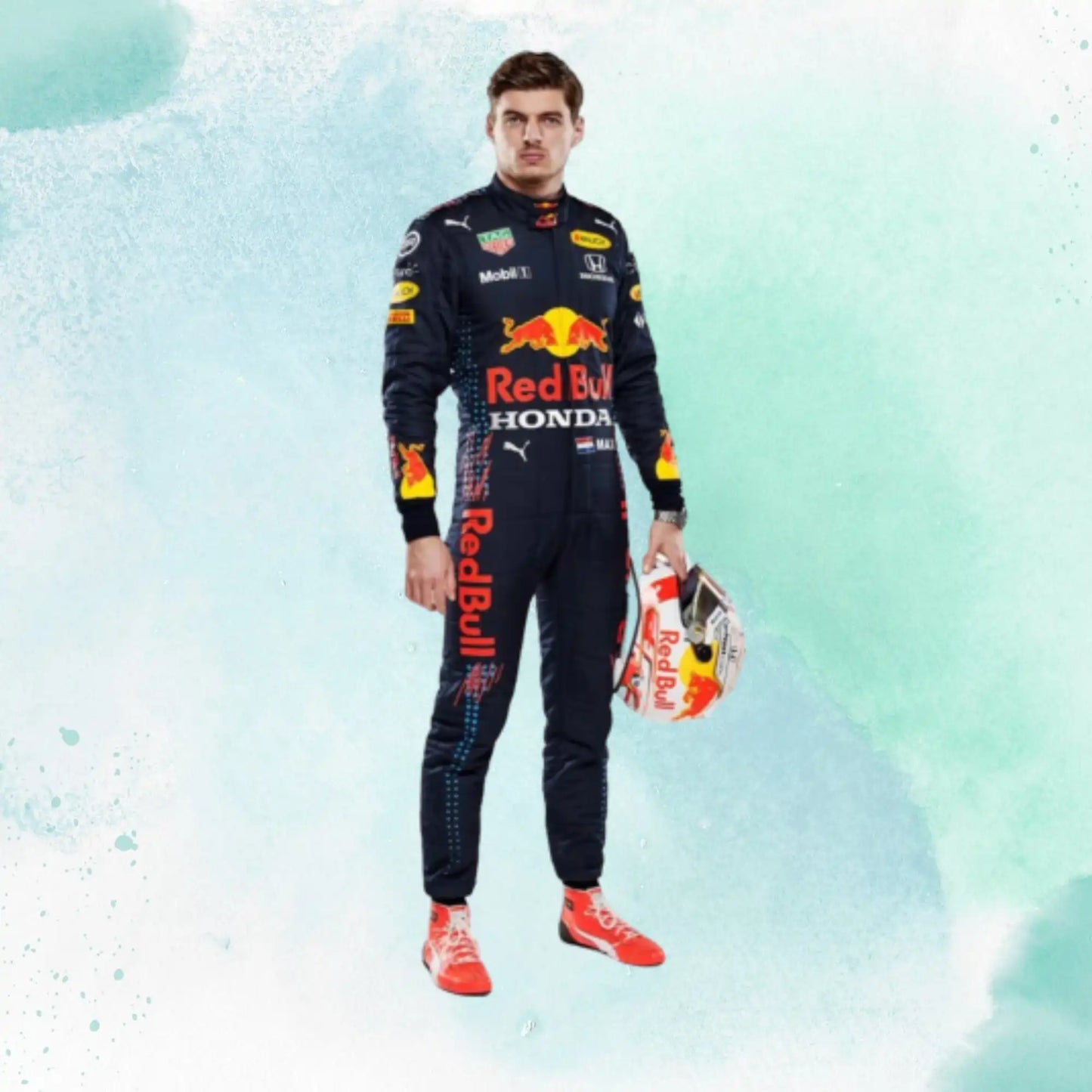 Max Verstappen 2021 F1 Replica Redbull Race Suit