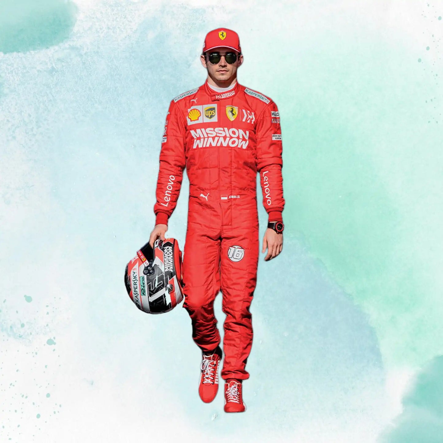 2019 Charles Leclerc Replica Racing Suit Mission Winnow Scuderia Ferrari F1