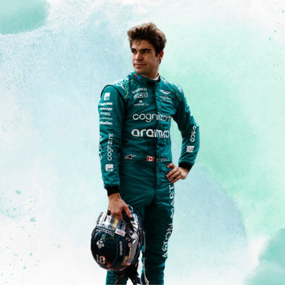 New Lance Stroll 2023 F1 Team Aston Martin Replica Racing Suit